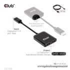 Club 3D USB Hub - CSV-7200 (Multi Stream, DisplayPort 1.4 to 2xDisplayPort, 2x4K60Hz)