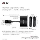 Club 3D USB Hub - CSV-7220 (Multi Stream, DisplayPort 1.4 to DisplayPort + HDMI, 2x4K60Hz)