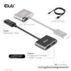 Club 3D USB Hub - CSV-7220 (Multi Stream, DisplayPort 1.4 to DisplayPort + HDMI, 2x4K60Hz)