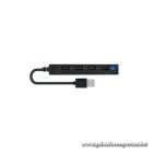 Conceptronic USB Hub - HUBBIES05B (4 port, USB2.0, fekete)