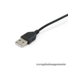 Conceptronic Fejhallgató - POLONA01B (USB, hangerőszabályzó, felhajtható mikrofon, 200 cm kábel, fekete)