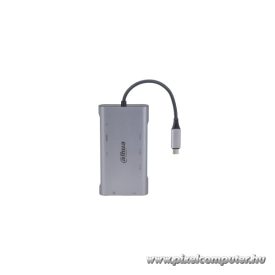   Dahua Kábel Átalakító - TC39 (USB-C - HDMI 4K@30Hz + VGA FHD@30Hz + 3xUSB3.0 + RJ45 Gigabit + SD + PD)