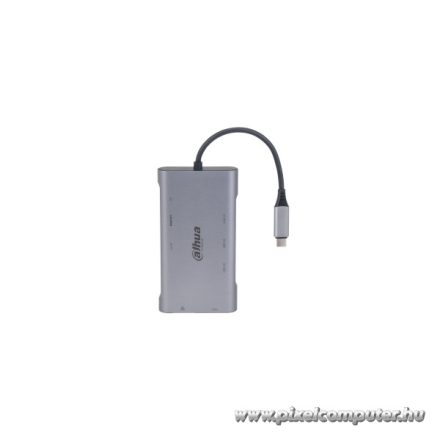 Dahua Kábel Átalakító - TC39 (USB-C - HDMI 4K@30Hz + VGA FHD@30Hz + 3xUSB3.0 + RJ45 Gigabit + SD + PD)