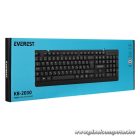 Everest Billentyűzet - KB-2030 (N-key, USB, fekete, magyar)