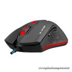 Everest Gamer Egér - Mercury X8  (3200 DPI, 6gomb, 1,8m harisnyázott kábel, optikai, fekete, RGB LED)