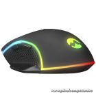 Everest Gamer Egér - RAGE-X2  (6400 DPI, 7gomb, 1,5m harisnyázott kábel, optikai, fekete, RGB LED)