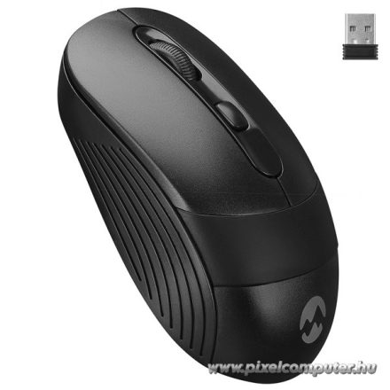 Everest Egér - SM-18 Black (1600 DPI, 4gomb, optikai, fekete)