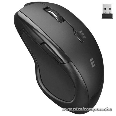 Everest Vezeték nélküli Egér - SM-32BT (Bluetooth, 1600 DPI, 6 gomb, optikai, fekete, RGB LED)