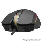 Everest Gamer Egér - SM-F09 TITANIO  (7200 DPI, 6gomb, 1,8m harisnyázott kábel,optikai, fekete, RGB LED)