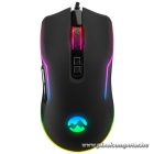 Everest Gamer Egér - SM-G14 DUSK  (7200 DPI, 7gomb, 1,5m harisnyázott kábel,optikai, fekete, RGB LED)