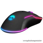 Everest Gamer Egér - SM-G14 DUSK  (7200 DPI, 7gomb, 1,5m harisnyázott kábel,optikai, fekete, RGB LED)
