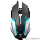 Everest Egér - SM-G72  (1200 DPI, 4gomb, 1,5m kábel, optikai, fekete, RGB LED)