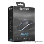 Everest Gamer Egér - SM-G97 GANK  (1400 DPI, 4gomb, 1,5m harisnyázott kábel,optikai, fekete, RGB LED)