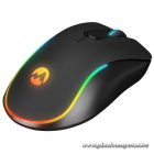 Everest SM-W75 -X-RAPID GAMER egér (1600 DPI, 6 gomb, optikai, fekete, RGB LED)