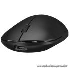 Everest Vezeték nélküli Egér - SMW-399 Black Rechargeable Super Quiet (1600 DPI, 3 gomb, optikai, fekete)