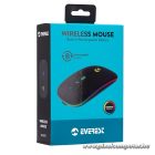 Everest Vezeték nélküli Egér - SM-BT11 (Bluetooth, 1600 DPI, gomb, optikai, fekete)
