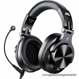   ONEODIO DJ Fejhallgató - Fusion A71M Black (Vezetékes, 3,5mm, 6,35mm jack, mikrofon, Hi-Res Audio)