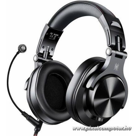 ONEODIO DJ Fejhallgató - Fusion A71M Black (Vezetékes, 3,5mm, 6,35mm jack, mikrofon, Hi-Res Audio)
