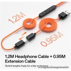 ONEODIO Sport Fejhallgató - OpenRock LINK 10 Black (premium, légvezetés, BT 6.0, fekete, USB-C, USB-A)