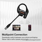 ONEODIO Sport Fejhallgató - OpenRock LINK 20 Black (premium, légvezetés, BT 6.0, fekete)