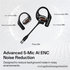 ONEODIO Sport Fejhallgató - OpenRock LINK 20 Black (premium, légvezetés, BT 6.0, fekete)