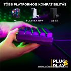 The G-Lab Gaming kit - 2 in 1 COMBO HYDROGEN B/HU (TKL billentyűzet, egér, 6200 DPI, RGB, USB-A, fekete, magyar)