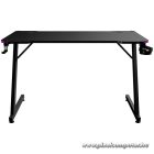The G-Lab Gamer Asztal - K DESK ELECTRON EX (120x60cm, fém, pohártartó, fejhallgatótartó, fekete, RGB LED)