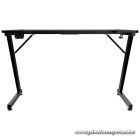 The G-Lab Gamer Asztal - K DESK ELECTRON EX (120x60cm, fém, pohártartó, fejhallgatótartó, fekete, RGB LED)