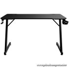 The G-Lab Gamer Asztal - K-DESK YTTRIUM (120x60cm, fém, pohártartó, fejhallgatótartó, fekete)