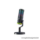 The G-Lab Mikrofon - K-MIC-NEON (3.5mm Jack csatlakozó, RGB, DUAL-CHANNEL CARDIOID, ENC, fekete)