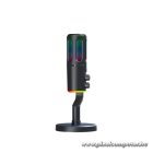 The G-Lab Mikrofon - K-MIC-NEON (3.5mm Jack csatlakozó, RGB, DUAL-CHANNEL CARDIOID, ENC, fekete)