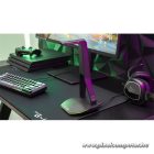 The G-Lab Fejhallgató állvány - K STAND HYDROGEN (fekete, 2xUSB3.0, 1xUSB-C, műanyag, RGB)
