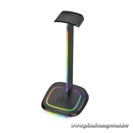 The G-Lab Fejhallgató állvány - K STAND NEON RGB H (fekete, USB-C, USB-A, univerzális, csúszásgátló, RGB)