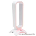 The G-Lab Fejhallgató állvány - K-STAND-RADON-W  (fehér, 2xUSB3.0, műanyag)