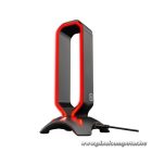 The G-Lab Fejhallgató állvány - K STAND RADON (fekete, 2xUSB3.0, műanyag)
