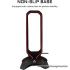 The G-Lab Fejhallgató állvány - K STAND RADON (fekete, 2xUSB3.0, műanyag)