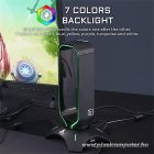 The G-Lab Fejhallgató állvány - K STAND RADON (fekete, 2xUSB3.0, műanyag)