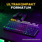 The G-Lab Gamer Billentyűzet - KEYZ HYDROGEN HU (RGB LED, TKL, USB, fekete, magyar)