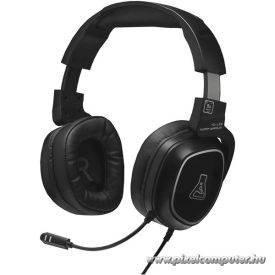   The G-Lab Fejhallgató - KORP BARIUM BLACK (mikrofon, 3,5mm Jack, hangerőszabályzó, nagy-párnás, fekete)