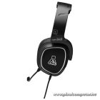 The G-Lab Fejhallgató - KORP BARIUM BLACK (mikrofon, 3,5mm Jack, hangerőszabályzó, nagy-párnás, fekete)