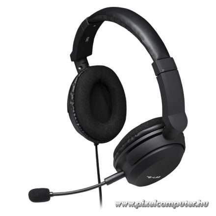 The G-Lab Fejhallgató - KORP-CARBON (mikrofon, 3,5mm Jack, hangerőszabályzó, nagy-párnás, fehér)