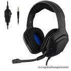 The G-Lab Fejhallgató - KORP COBALT/B (mikrofon, 3,5mm Jack, hangerőszabályzó, nagy-párnás, fekete)