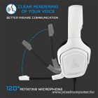 The G-Lab Fejhallgató - KORP COBALT W (mikrofon, 3,5mm Jack, hangerőszabályzó, nagy-párnás, fehér)