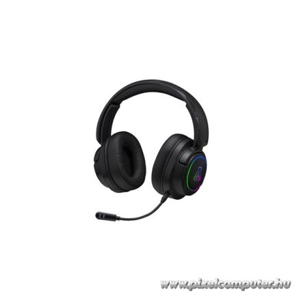 The G-Lab Vezeték nélküli Fejhallgató - KORP-IRIDIUM (2,4Ghz, USB-C, Bluetooth, mikrofon, hangerőszabályzó, fekete)