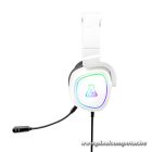 The G-Lab Fejhallgató - KORP RADIUM WHITE (mikrofon,USB, 3,5mm Jack, hangerőszabályzó, LED,nagy-párnás)