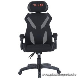   The G-Lab Gamer szék - KS BARIUM BLACK (fekete; állítható magasság; áll. kartámasz)