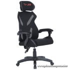 The G-Lab Gamer szék - KS BARIUM BLACK (fekete; állítható magasság; áll. kartámasz)