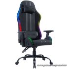 The G-Lab Gamer szék - KS ELECTRON EX (fekete; állítható magasság; áll. kartámasz, RGB LED)