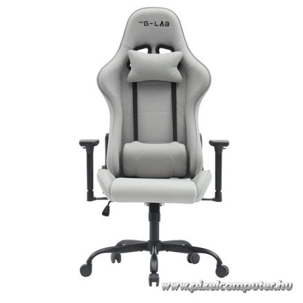 The G-Lab Gamer szék - KS PLATINIUM GREY (fekete; állítható magasság; áll. kartámasz)