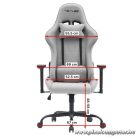 The G-Lab Gamer szék - KS PLATINIUM GREY (fekete; állítható magasság; áll. kartámasz)